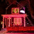 thumbnail image 5 of Outdoor Halloween Net Lights, 9.8FT x 6.6FT 200 LED Fairy String Light with 8 Lighting Modes, Connectable Light for Garden Tree Bushes, Holiday Wedding Party Decorations Red, 5 of 8