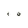 Bead cap, TierraCast?, antique silver-plated pewter (tin-based alloy), 6x2.5mm round flower, fits 5-7mm bead. Sold per pkg of 100.1PK