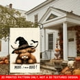 thumbnail image 5 of 1 PC, 2D Flat/ Garden flag, late-night silent design pattern, 18x12 inches (45x30cm), fashionable 2D pattern, autumn Thanksgiving, Halloween garden flag, home, outdoor, courtyard, lawn, garden, holid, 5 of 6