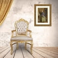 thumbnail image 3 of Frederick Smallfield 19x24 Gold Ornate Framed and Double Matted Museum Art Print Titled - A Maid Learning to Read (1858), 3 of 4