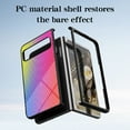 thumbnail image 6 of SaniMore Cover Compatible with Google Pixel Fold 7.6" 2023, Rugged Carbon Fiber Glass Backplane Shockproof TPU Bumper Luxury Eye-catching Anti-drop Heavy Duty Protective Cover, Gold, 6 of 7
