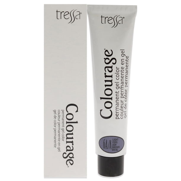 Tinte Permanente en Gel Tressa Colourage Castaño Ceniza Claro Frío 6AA 2 oz