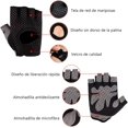 thumbnail image 2 of Guantes Deportivos Mujer y Hombre, Guantes de Fitness y Ciclismo, Diseño Medio Dedo y Transpirable para Levantamiento, Ejercicio Físico o Entrenamiento al Aire Libre, 2 of 5
