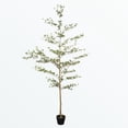thumbnail image 3 of 7FT Artificial Black Olive Tree with Pot - Realistic Faux Olive Tree for Indoor Home Decor, Low Maintenance Fake Tree for Living Room Corner/Office, 3 of 6