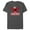 Charcoal Heather, variant on Men's Sesame Street Elmo Red Logo Sign Graphic T-Shirt