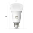 thumbnail image 4 of Philips Hue White and Color Ambiance A19 Bluetooth 75-Watts Smart LED Bulbs (2-Pack), White, 4 of 9