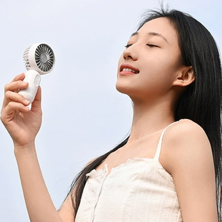 

Fans That Blow Cold Air F33 Small Handheld Fan Usb Portable Pocket Student Dormitory USB Charging Cute Design Powered By 400mAh Battery Birthday gifts for