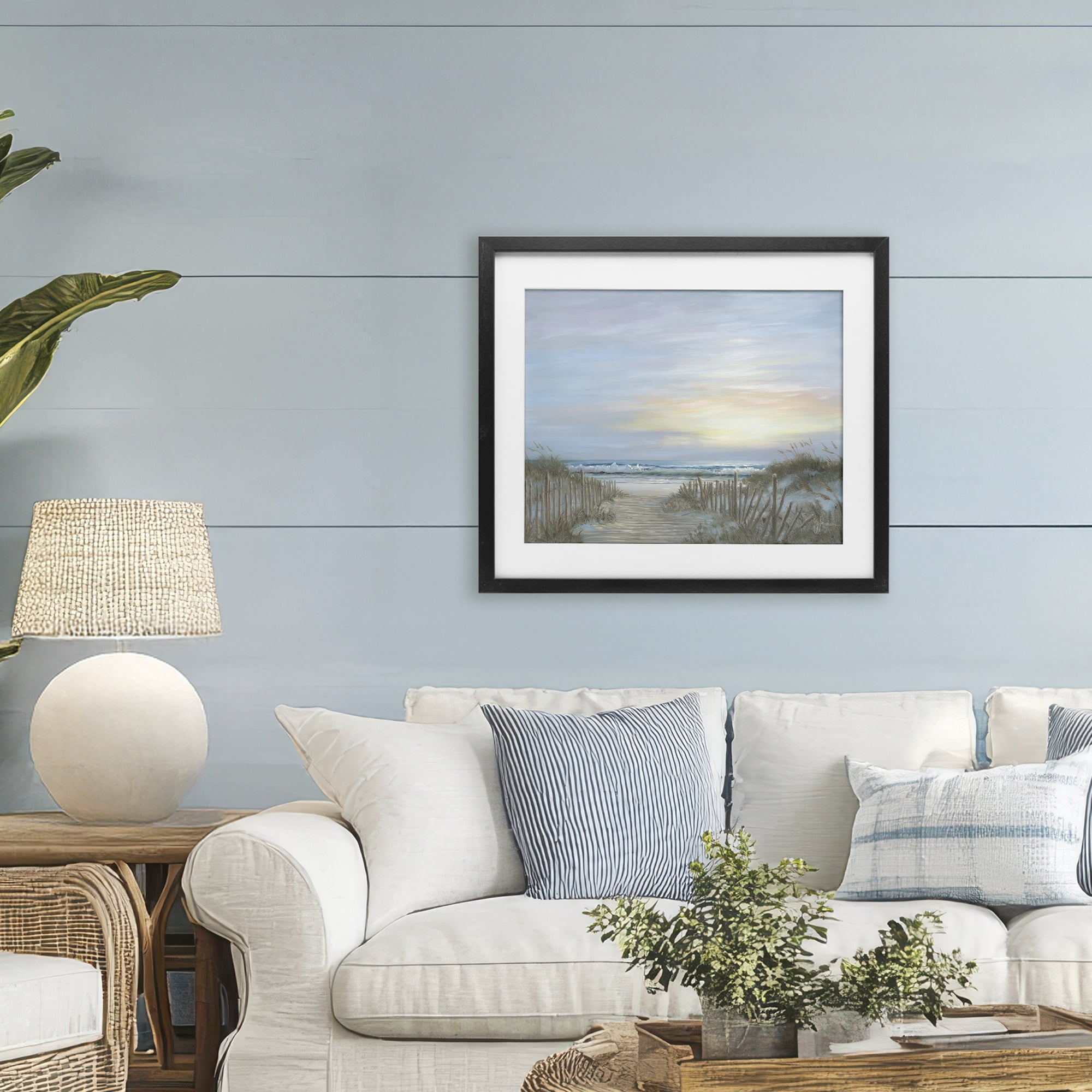 Stupell Industries Serenity Path Sunset Black Framed Print Under Glass, design by Georgia Janisse