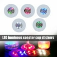 thumbnail image 2 of VALINK Club Bar Party Decor Coasters LED Flashing Light Bulb Bottle Cup Mat Light Up Pad 1/10pcs, 2 of 7