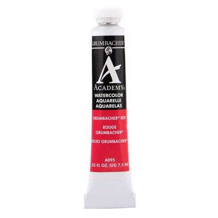 UPC: 0014173350725 | Grumbacher Academy Watercolor  7.5ml Tube  Grumbacher Red