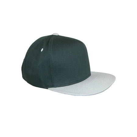 - Size one size Men's Cotton Two Tone Flat Brim Baseball Cap