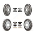 thumbnail image 1 of Transit Auto Front Rear Coated Disc Brake Rotors and Ceramic Pads Kit for Car Jaguar X-Type KGT-101766, 1 of 11