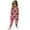 Red, variant on YunPes Girls Jumpsuit Summer Independence Day Clothing Strapless Personalized Printing Retro Comfortable Casual Jumpsuit Baby Girl Pineapple Clothes