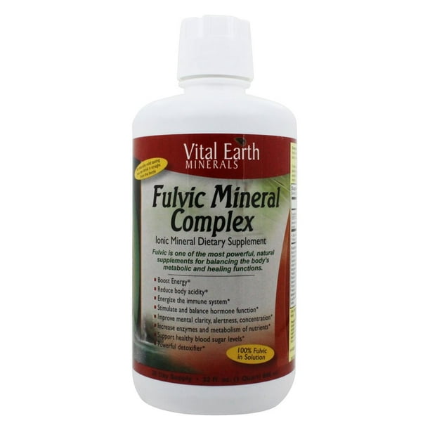 Vital Earth Minerals Fulvic Minerals, 32 fl oz (946 ml)
