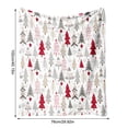 thumbnail image 2 of Ganfancp Christmas Flannel Printed Blanket New Office Nap Blanket Fleece Blanket Leg Blanket Warm Sofa Blanket Ofertas Del Día Manta*1, 2 of 6