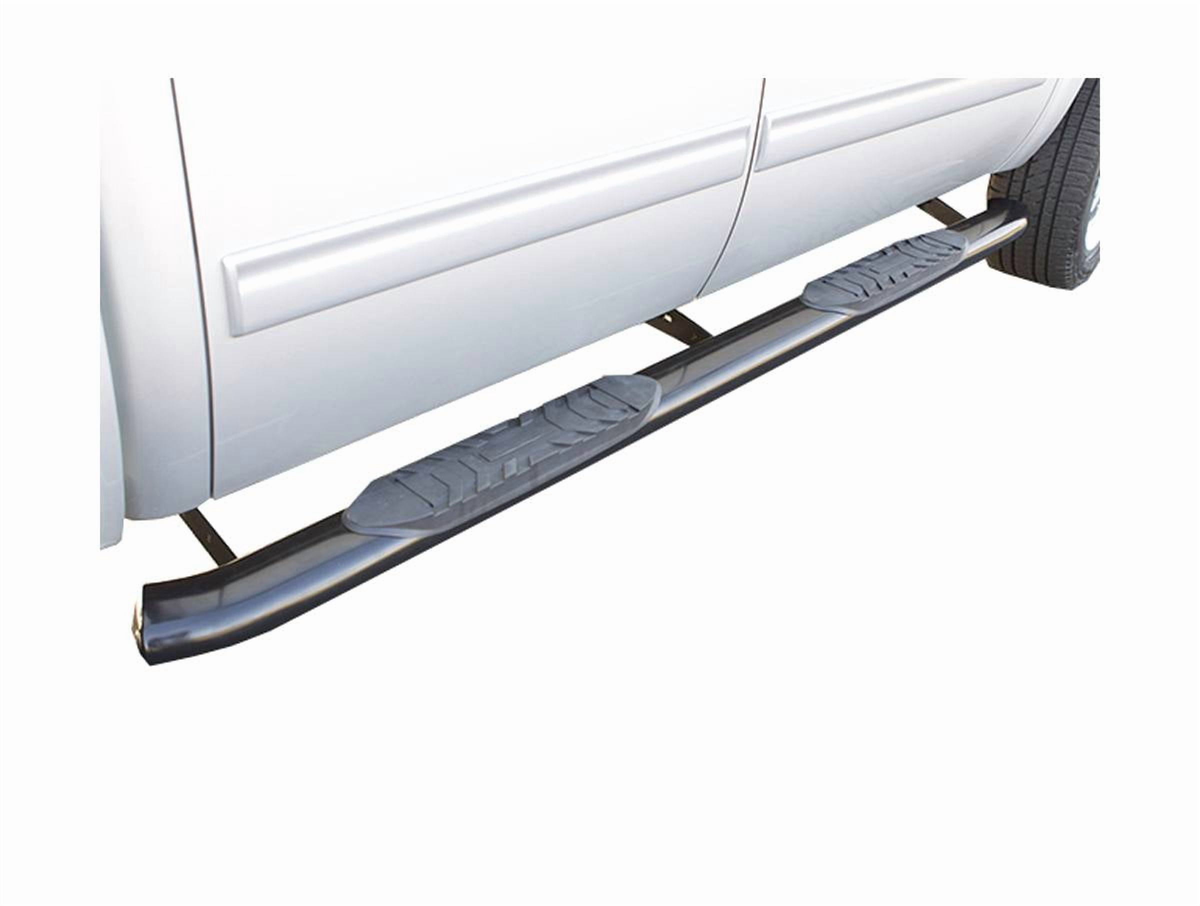 Lund (22683781) 3" Round Bent Stainless Steel Nerf Bar Fits select: 2001-2014 CHEVROLET SILVERADO, 2001-2014 GMC SIERRA