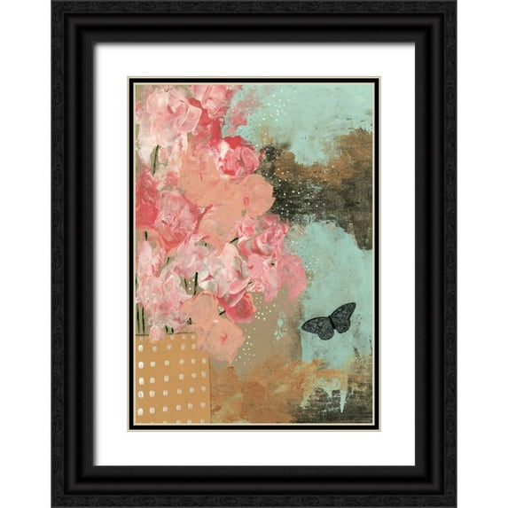 Ogren, Sarah 24x32 Black Ornate Wood Framed with Double Matting Museum Art Print Titled - Dramatic Flowers