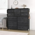 thumbnail image 2 of NEILA Black 12-Drawer Fabric Dresser with Convenient Side Pockets - Ideal Storage Solution for Bedrooms, Living Rooms, Hallways, and Closets, 2 of 8