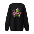 thumbnail image 4 of Sudadera lisa MIARHB para mujer, talla grande, informal, holgada, con estampado navideño, cuello redondo, manga larga, tallas S-3XL, 4 of 5