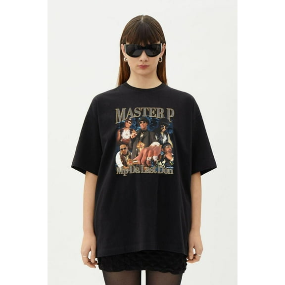 Master P The Last Don Graphic No Limit Records Rap T-Shirt, for men & women, up to size 5XL