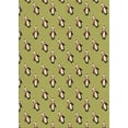 thumbnail image 1 of Ahgly Company Machine Washable Indoor Rectangle Transitional Dark Yellow Green Area Rugs, 2' x 4', 1 of 7