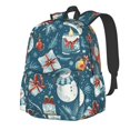 thumbnail image 1 of Disketp Christmas Snowman Gift Mochila Escolar de Gran Capacidad y Peso Ligero, Mochila de Viaje Ideal para Escuela, Trabajo y Uso Diario, Cómoda y con Estilo, 1 of 8