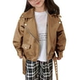 thumbnail image 1 of Gibobby Chaqueta de invierno para niñosAbrigo infantil Primavera y otoño Nueva motocicleta Chaqueta corta de cuero para niños y niñas con terciopelo(Verde, 12-18 Meses), 1 of 4