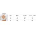 thumbnail image 4 of Femmes Crop Top Manches Longues U Cou Solide Slim Fit T-shirts, 4 of 4