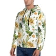 thumbnail image 3 of Sikiie Watercolor Bright Sunflowers Men's Hoodie, Essentials Hoodie, Sweatshirt, Pullover Hooded Sweatshirt for Men-Small, 3 of 7