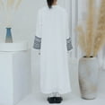 thumbnail image 3 of DuoJiaJ Robe Longue Abaya Dubai Turque Moyen Brodée à Franges pour Enfants Musulmans Garçons Filles Robe Traditionnelle Taille 7-8 Ans, 3 of 5
