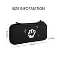 thumbnail image 2 of Étui de Transport Compatible avec Nintendo Switch Sac de Voyage, Housse de Protection Portable Patte de Chat Accessoires de Jeu - Noir, 2 of 6