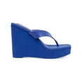 thumbnail image 2 of Steve Madden Womens Refined Open Toe Slip On Wedge Sandals, 2 of 3