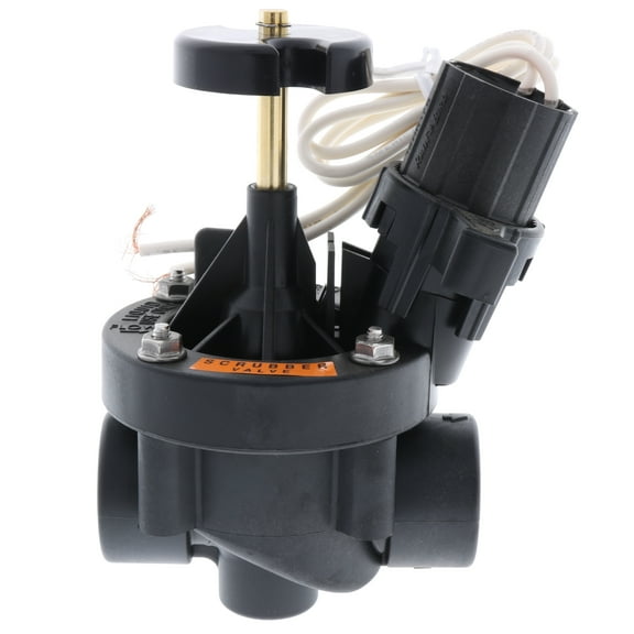 RainBird Inline Plastic Industrial Irrigation Valve-Size:1"-Scrubber:Yes