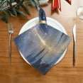 thumbnail image 2 of 1 Pack 20'' x20" Satin Table Napkins Dinner Napkins for wedding Party Decoration events Sky Full Of Shooting Stars, 2 of 6