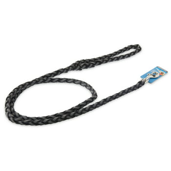 Vibrant Life Reflective Rope Dog Leash, Black, 5 ft