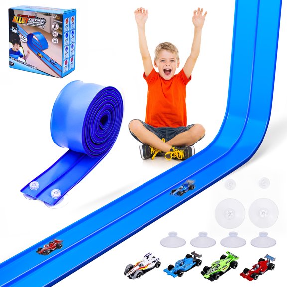 Pista de carreras FUTESI flexible de 4,5 m con ventosas