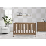 Delta Children Essex 4-in-1 Convertible Crib - Greenguard Gold Certified - Converts from Baby Crib to Toddler Bed, Daybed and Sofa Bed, Fits Standard Full-Size Crib Mattress, Chestnut