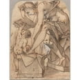 thumbnail image 3 of Joseph Heintz The Elder 15x18 Black Modern Framed Museum Art Print Titled - The Toilet of Venus (C. 1590), 3 of 5