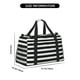 thumbnail image 3 of Balery Black And White Stripes Bolsa de Gimnasio para Mujeres, Bolsa de Viaje con Bolsillo Húmedo, Bolsa de Fin de Semana para Mujeres, Bolsa de Viaje Resistente al Agua, 3 of 7