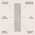 thumbnail image 4 of JONATHAN Y SOUTH BEACH 2 x 10 Runner Rug, Duwun Pile Ogee Trellis Tone-on-Tone - Beige/Gray, SBH108A-210, 4 of 9