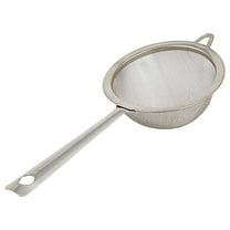 Fine Mesh Strainer with Durable Handle - 5.5 Inch Stainless Steel Sieve for Straining, Sifting, and Rinsing - Heavy Duty Colander for Home Kitchen Restaurant Cooking, 1Pack(Silver,5.5x3")
