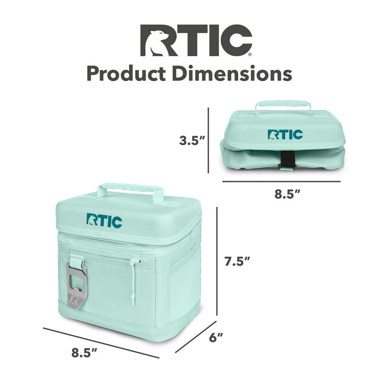 RTIC 6 Can Everyday Soft Cooler, 3 qt Collapsible with Bottle