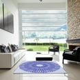 thumbnail image 7 of Ahgly Company Machine Washable Indoor Round Transitional Royal Blue Area Rugs, 5' Round, 7 of 7