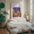 thumbnail image 4 of Where Giants Bloom - Mixed Media Floral Wildlife Illustration Modern Art Nature Unframed Wall Art Print 24 x 32 inches, 4 of 13