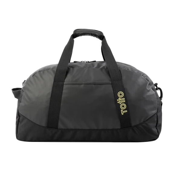 TOTTO Maleta Deportiva - Bolsa de Viaje | Mediana | con Asa y Correa de Hombro Removible ACTIVE M negro M