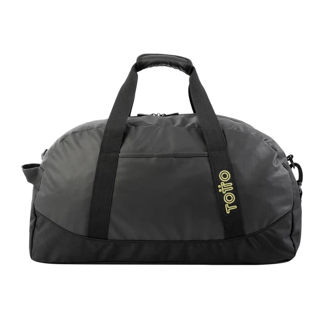 TOTTO Maleta Deportiva - Bolsa de Viaje | Mediana | con Asa y Correa de Hombro Removible ACTIVE M negro M