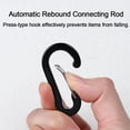 thumbnail image 4 of 6pcs Aluminum Small Carabiner Clip, 2 Inch Carabiner Keychain Clasp Spring D Ring for Hanging KeyRings Hook Paracord Lanyard Pet Collar Hiking Camping, 4 of 6