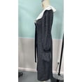 thumbnail image 6 of Black Polka Dot Dress with Ruffled Collar (S, Black), 6 of 6