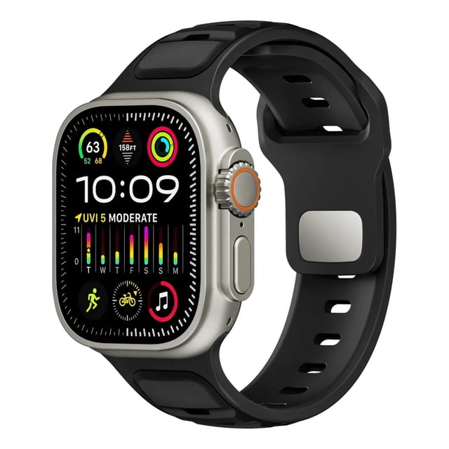 Correa de Silicona Transpirable para Apple Watch, Bicolor, Deportiva