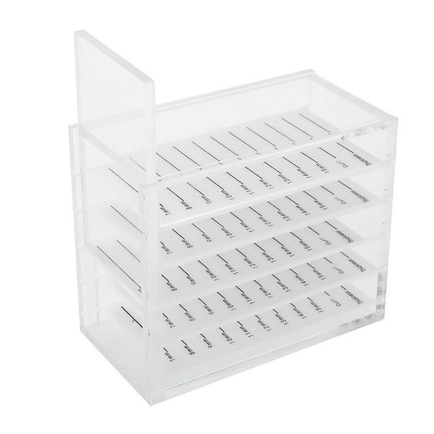 Caja de almacenamiento de pestañas, extensión de pestañas de 5 capas, organizador de extensiones de pestañas, estuche de almacenamiento de pestañas confiable y duradero